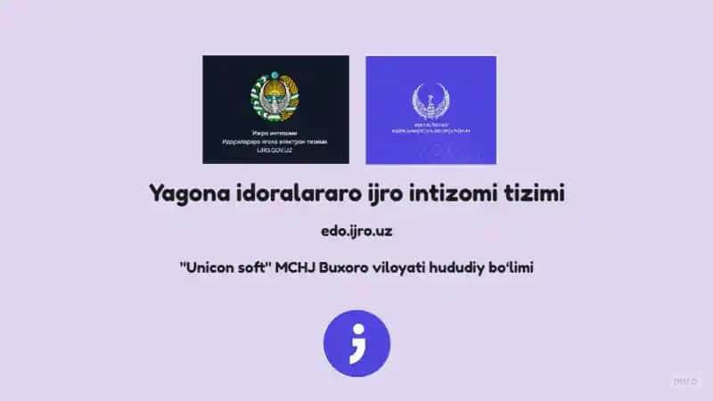 "Unicon Soft" MCHJ Buxoro viloyati hududiy bo'limi