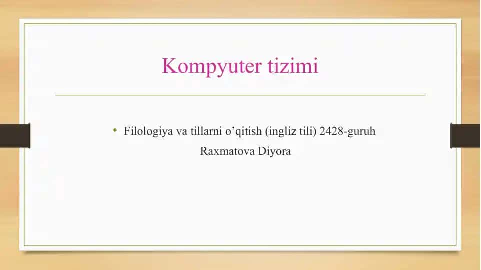 Kompyuter tizimi