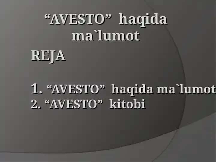 Avesto