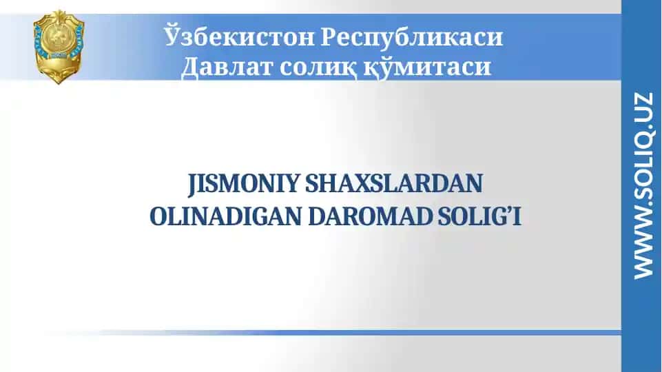 Jismoniy shaxslardan olinadigan daromad solig'i