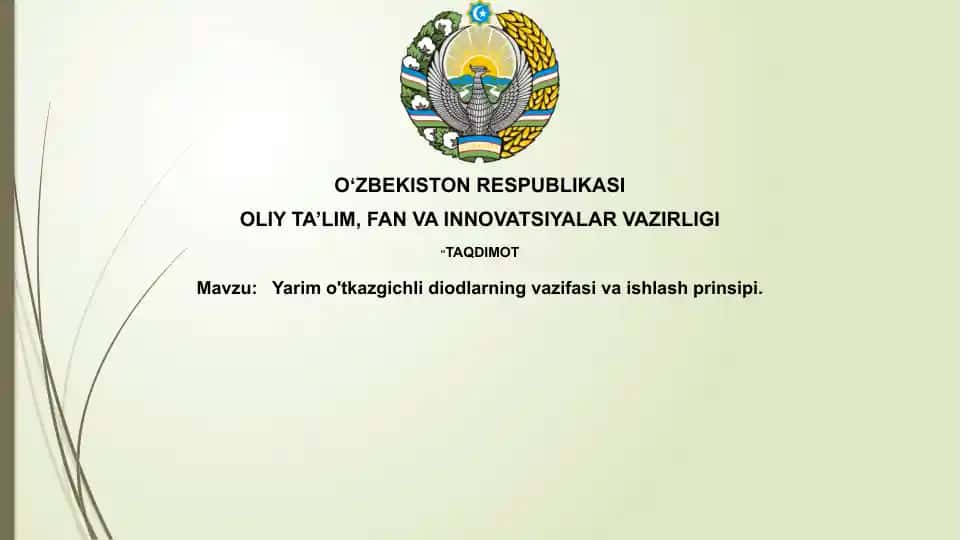 Yarimo'tkazgichli diod