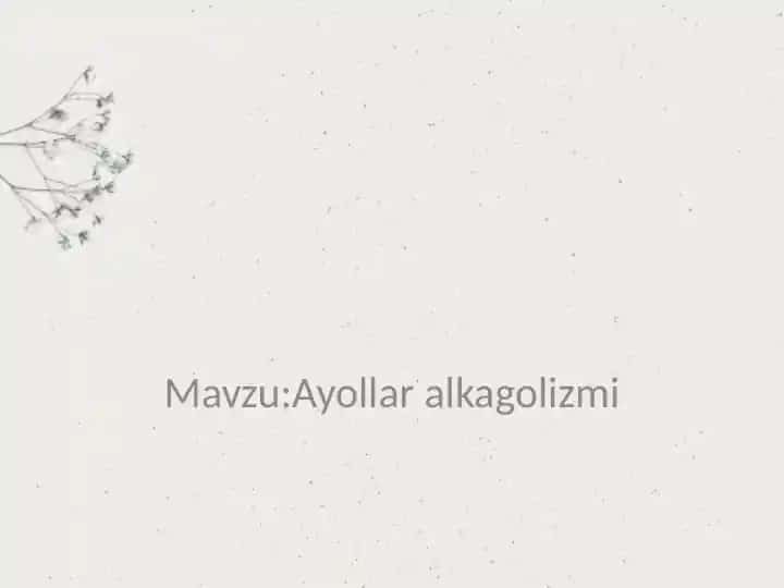 Ayollar alkogolizmi