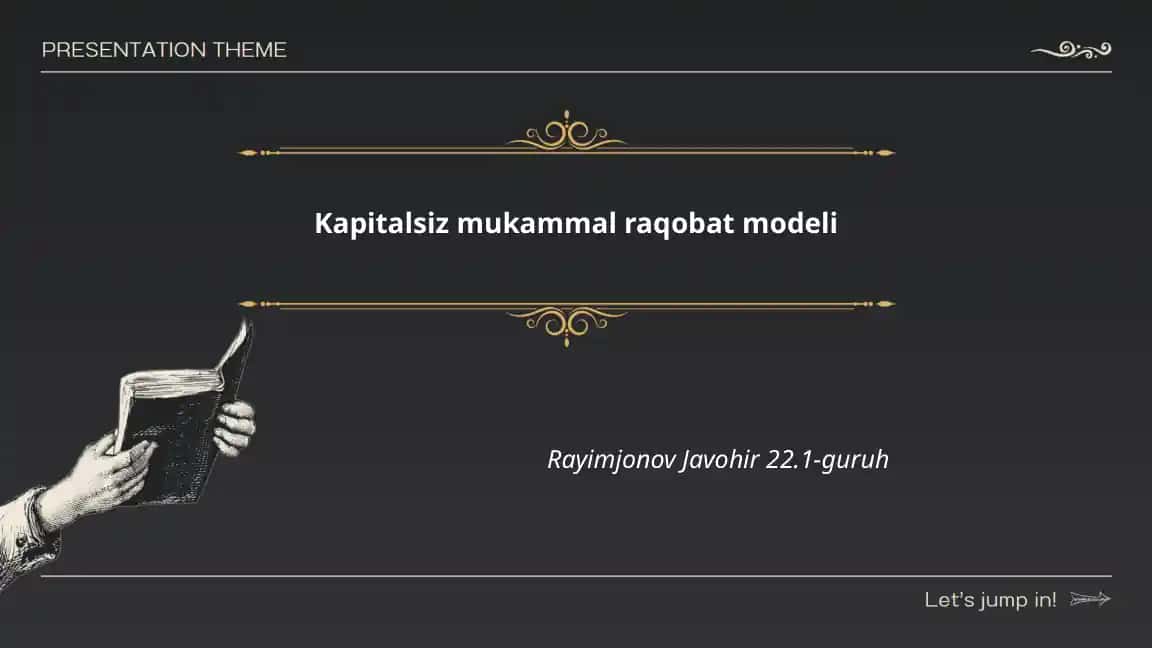 Mukammal raqobat modeli