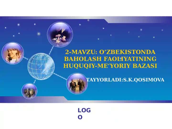 O‘zbekistonda Baholash Faoliyati
