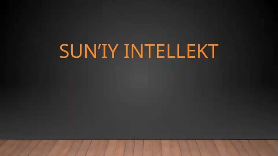 Sun’iy intellekt