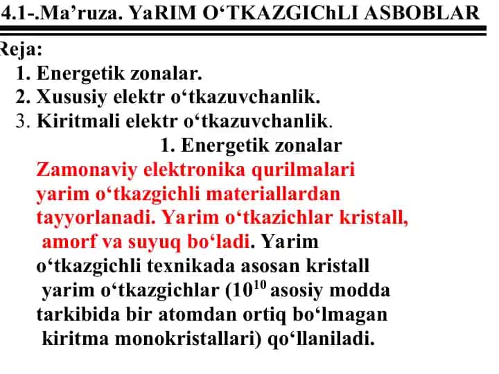 Kristallar va Atomlar