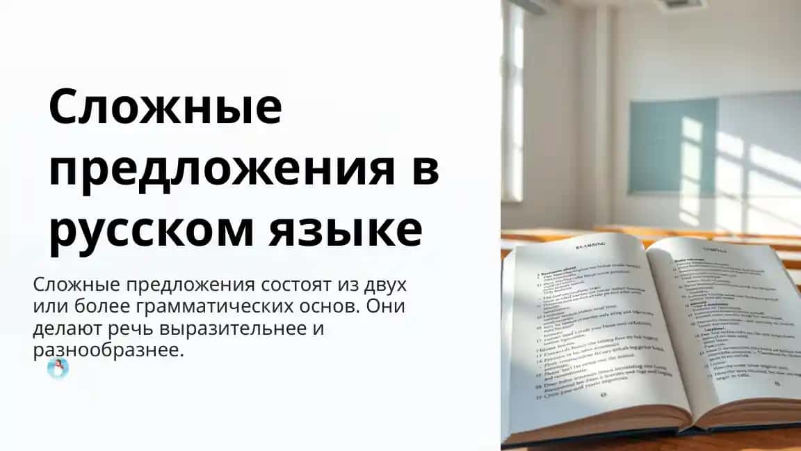 Slоjniy predlojeniya v russkom yazyke