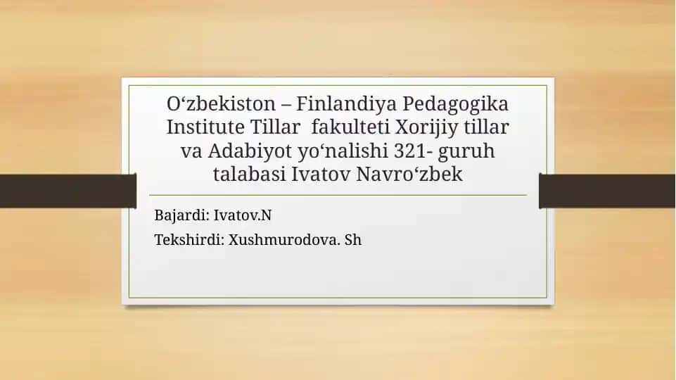 Teaching Reading