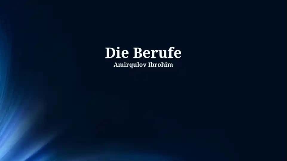 Die Berufe