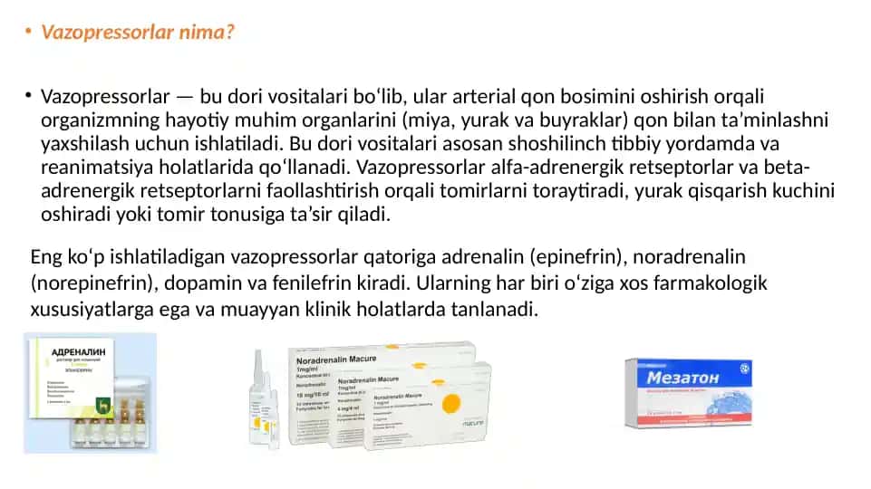 Vazopressorlar