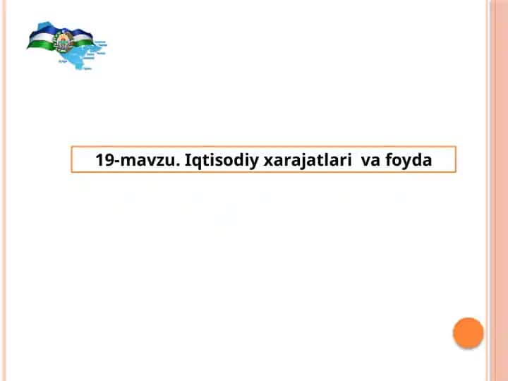 Iqtisodiy xarajatlar va foyda