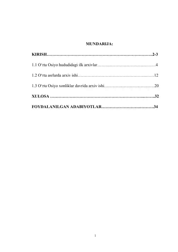 Arxivlar Tarixi