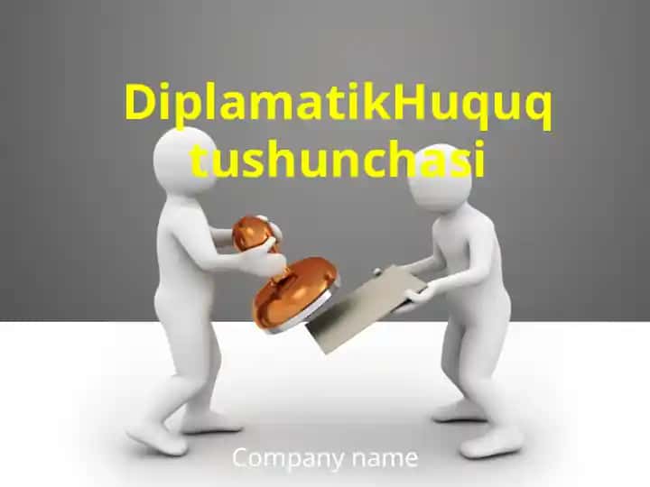 Diplamatik Huquq tushunchasi