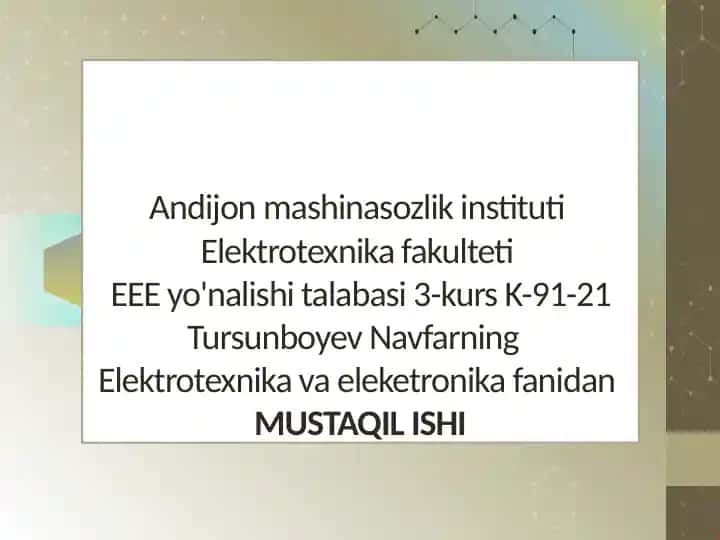 Asinxron motor tezligini qo‘shimcha qarshiliklar ulab rostlash