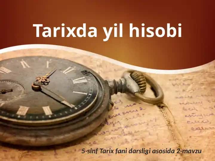 Tarixda yil hisobi