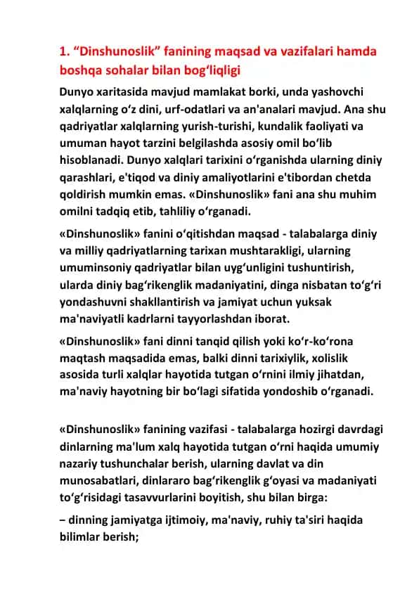 Dinshunoslik