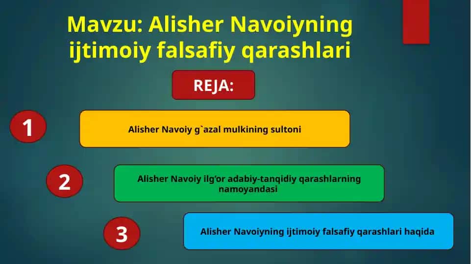 Alisher Navoiyning ijtimoiy falsafiy qarashlari