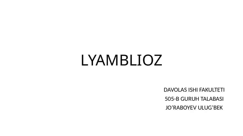 Lyamblioz