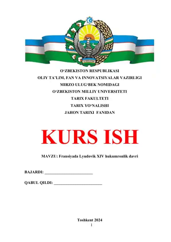 Fransiyada Lyudovik XIV hukumronlik davri