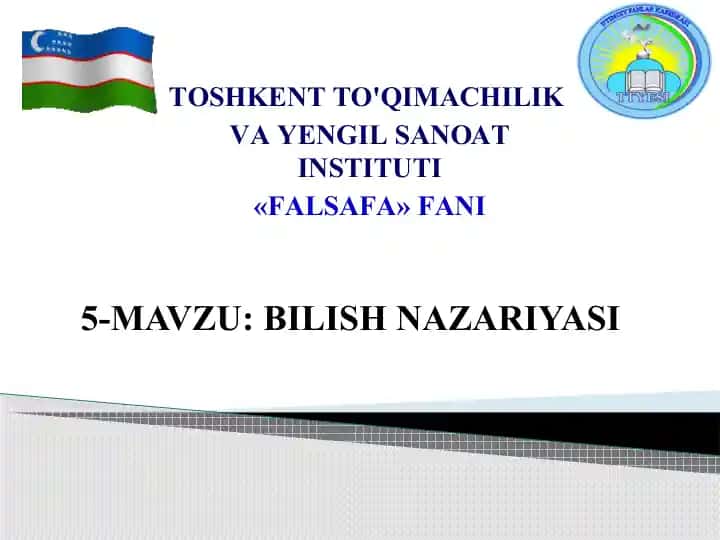BILISH NAZARIYASI