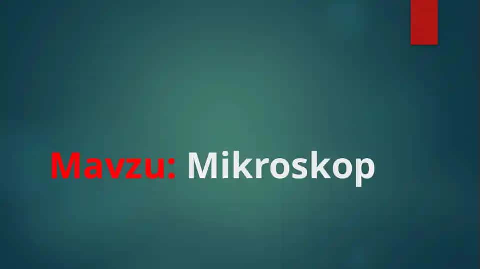 Mikroskop