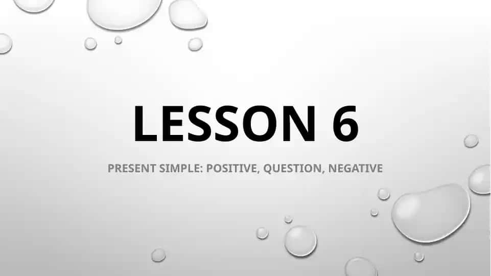 Tenses in English (zamonlar)