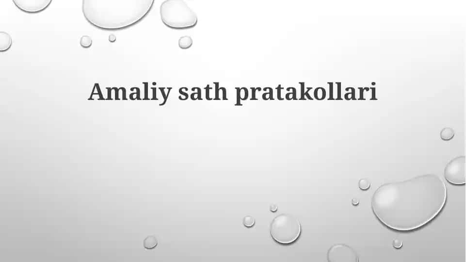 Amaliy sathlari protokollari