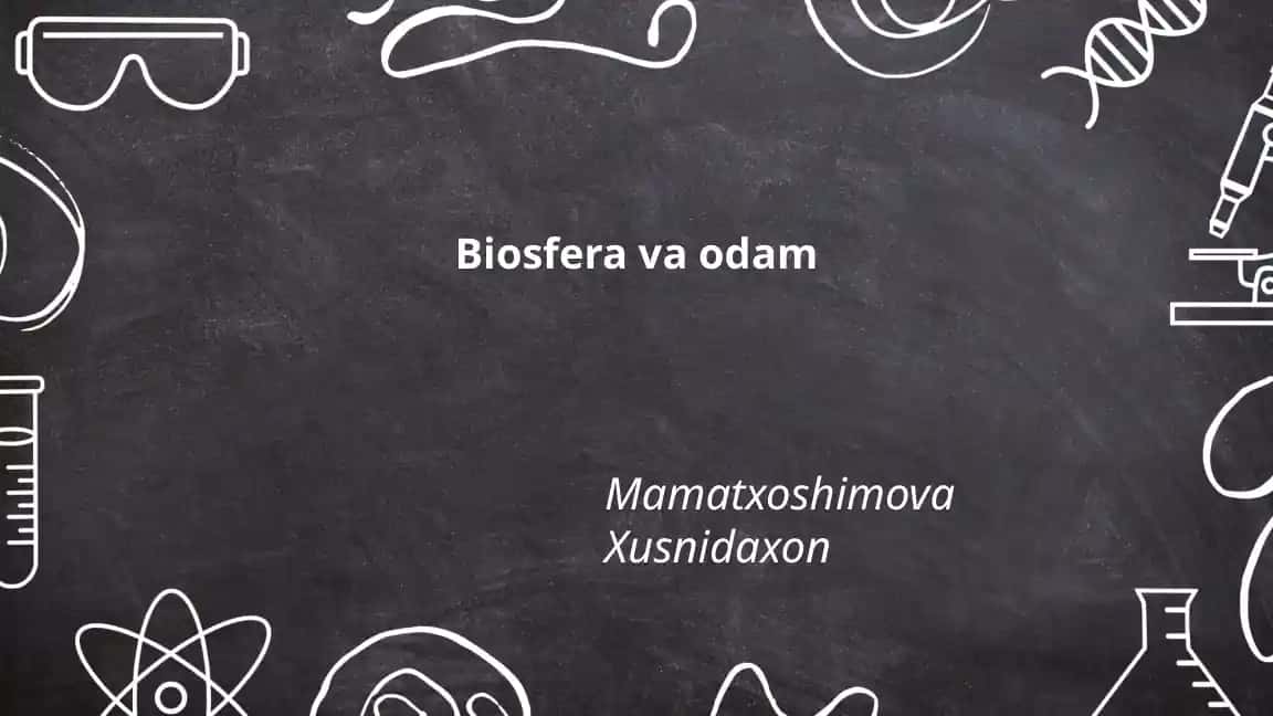 Biosfera va odam