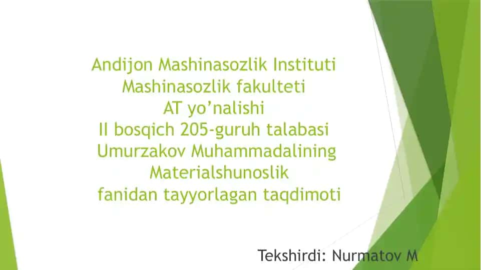 Uzluksiz quyma olish texnologiyasi