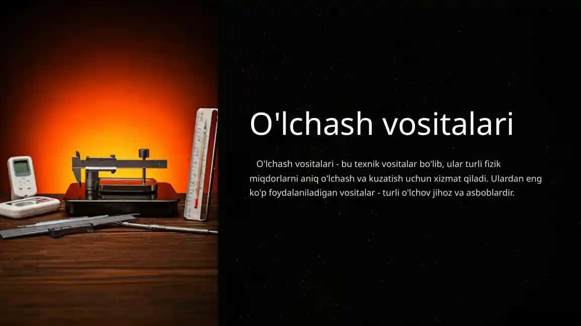 O'lchash vositalari