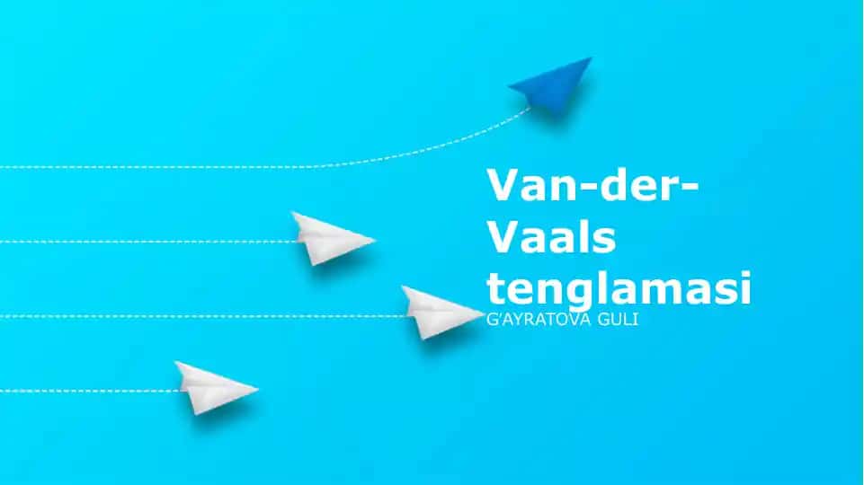 Van-der-Vaals tenglamasi