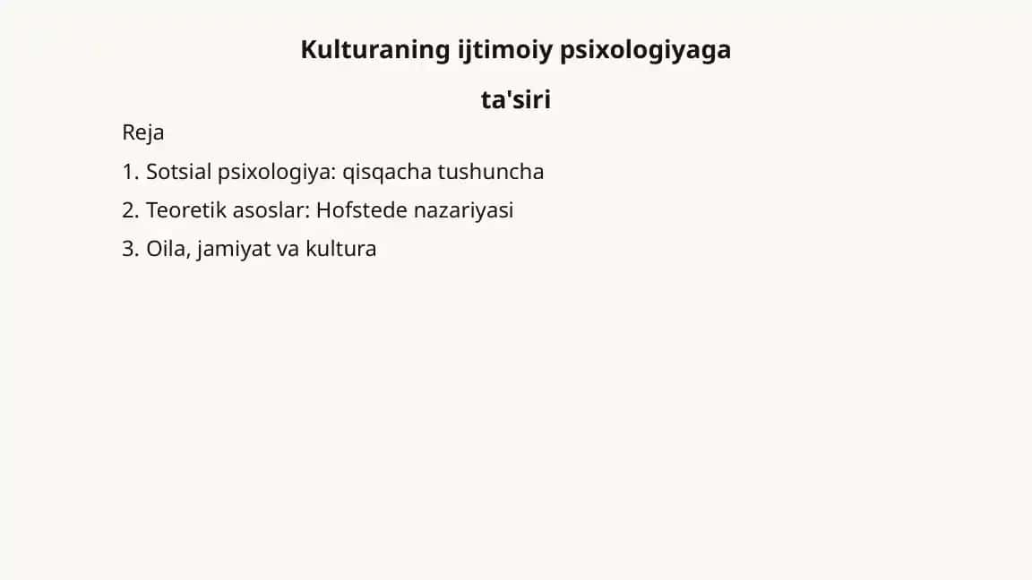 Kultura Təsiri