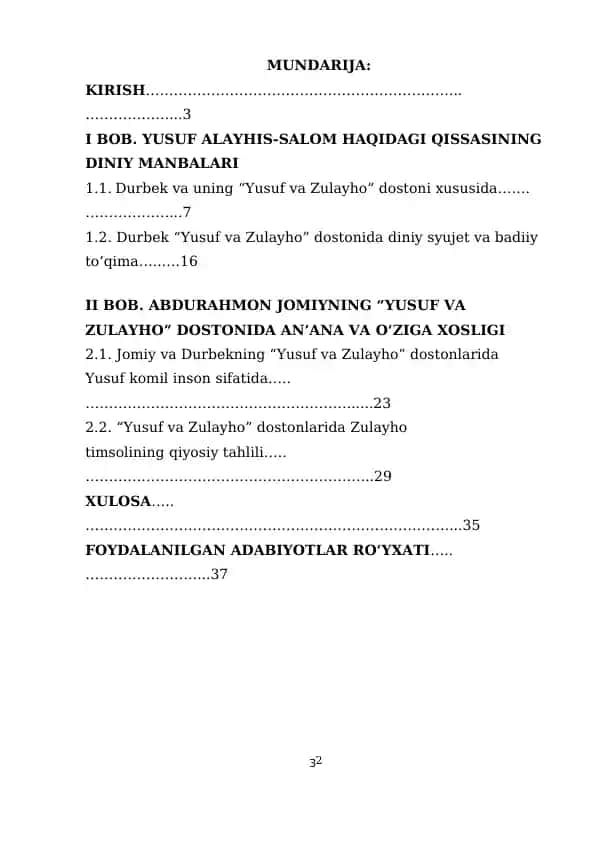 Yusuf va Zulayho