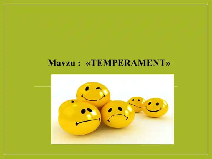 Temperament