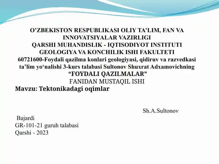FOYDALI QAZILMALAR