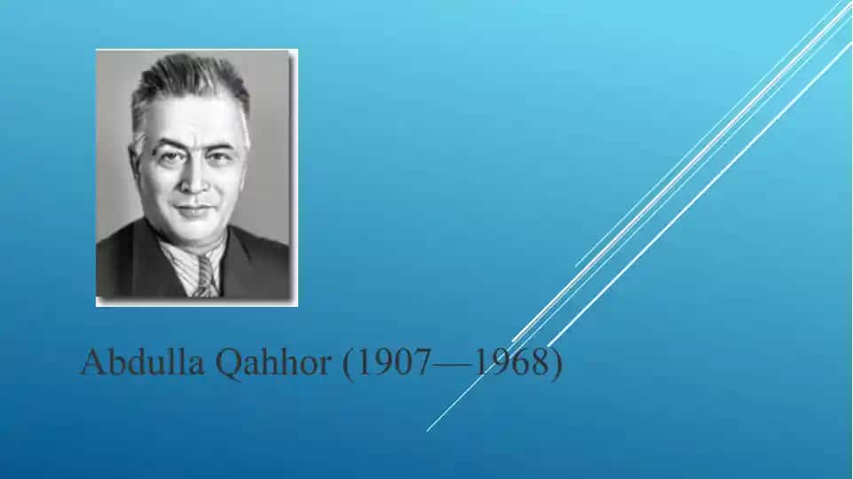 Abdulla Qahhor – hayoti va ijodi
