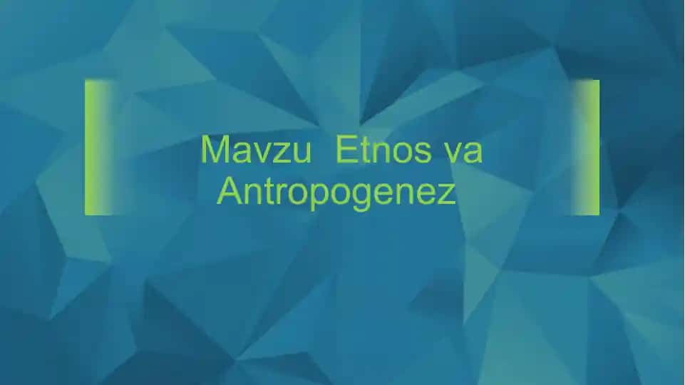 Ijtimoiy Antropologiya