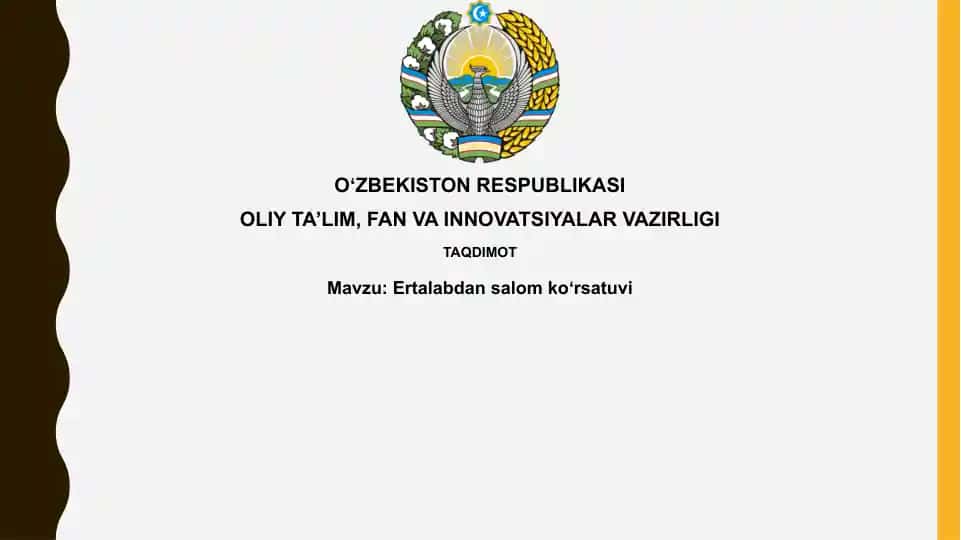 Ertalabdansalomkoʻrsatuvi
