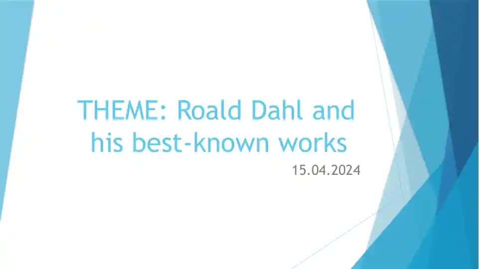 Roald Dahl va uning eng mashhur eserlari
