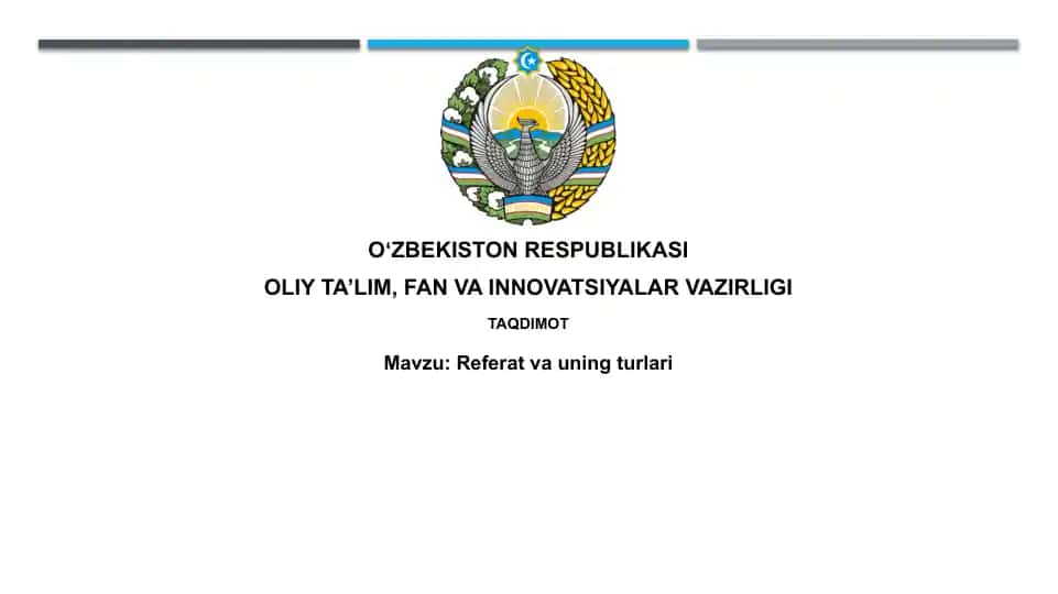Hisobot va uning turlari