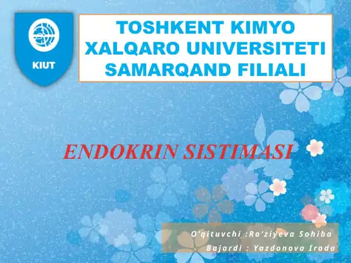 ENDOKRIN SISTIMASI