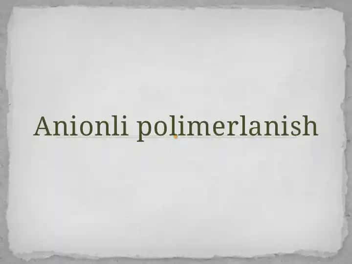 Anionlipolimerlanish