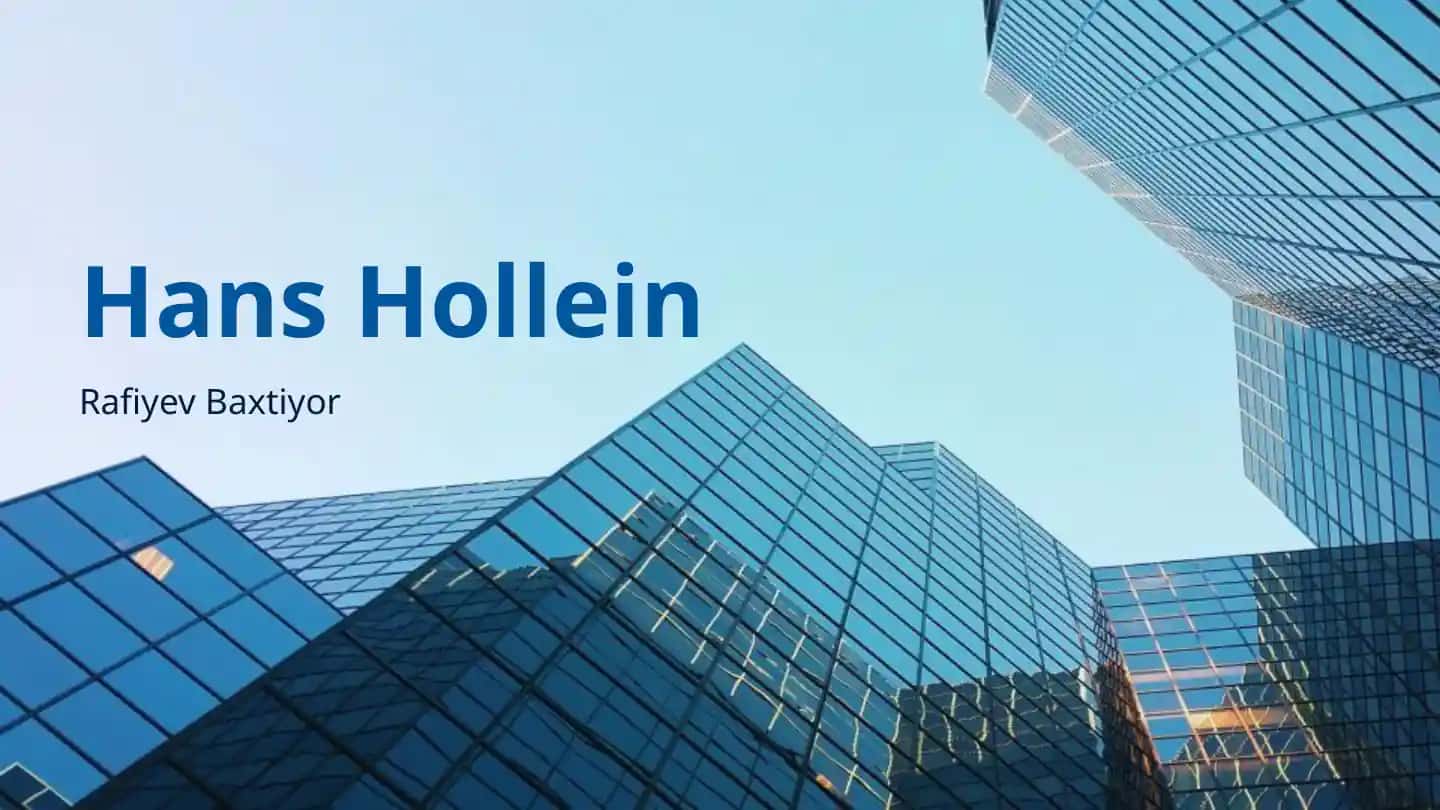 Holleinning me'morchilik uslublari va innovatsiyalari