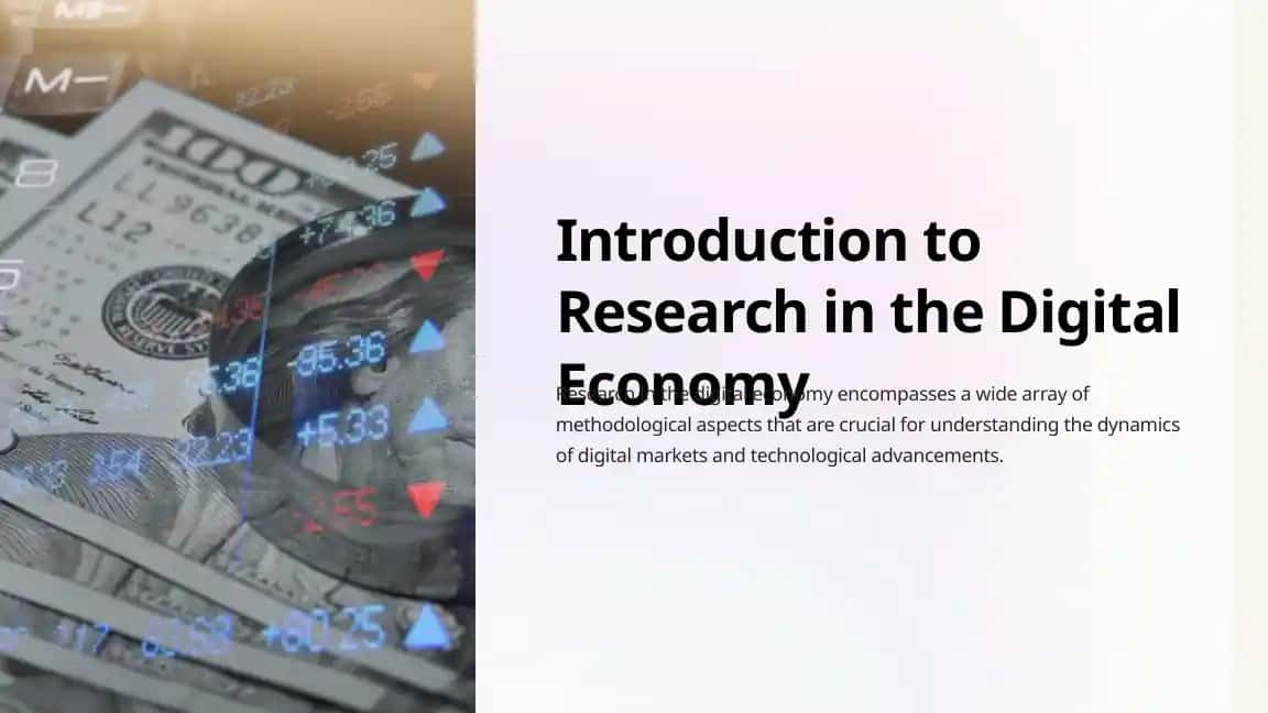 Introduction to Research in the Digital Economy