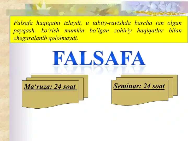 FALSAFTY TAFAKKUR TARAQQIYOTI