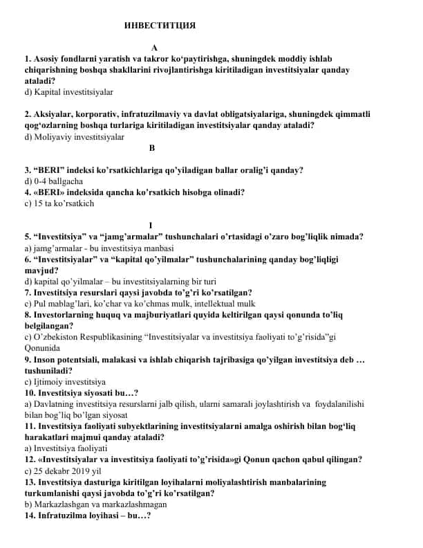 Investitsiya