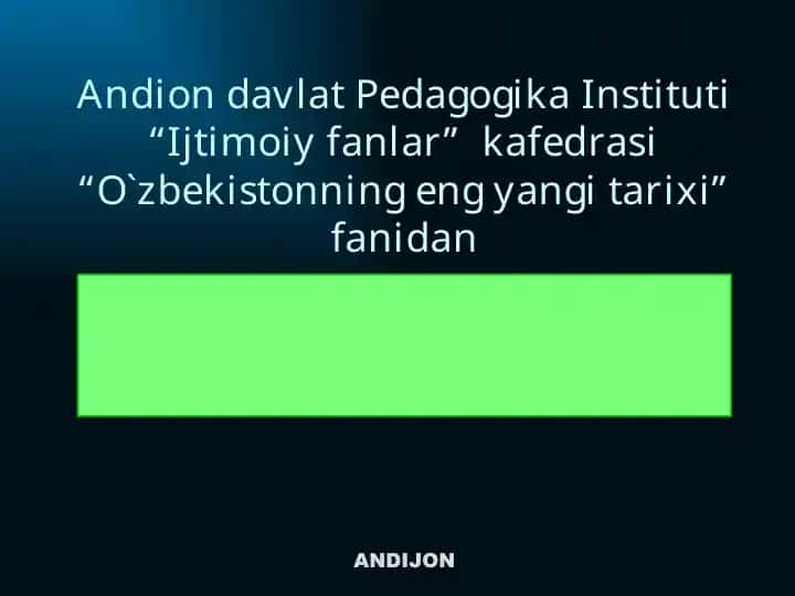 Qoraqalpog‘istonning eng yangi tarixi