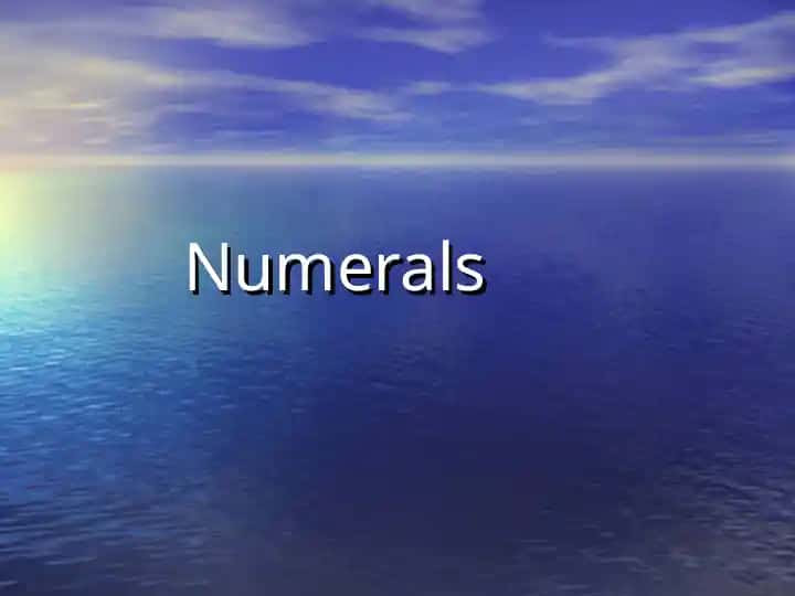Numerals