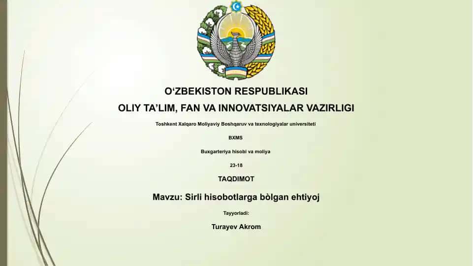Maxfiylik hisobotlari