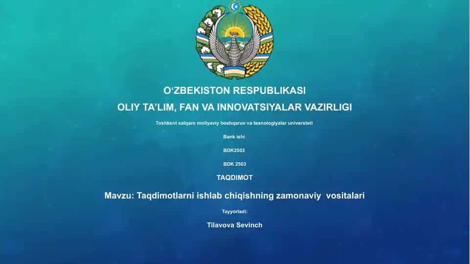 Taqdimotlar